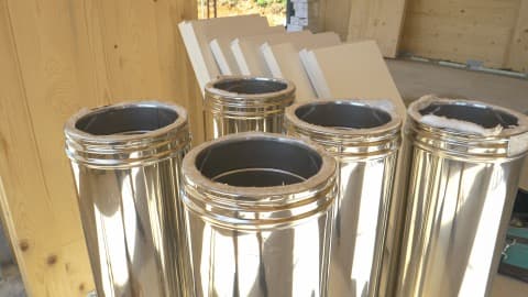 Tubage de cheminée Fruncé